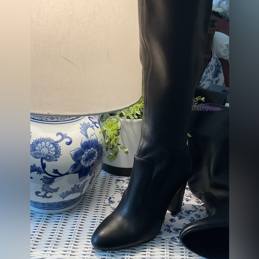 Steve Madden black real Leather upper Black high boots. Size 6 NWOT’S - Picture 7 of 14